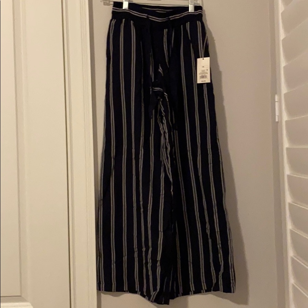 Striped pants.